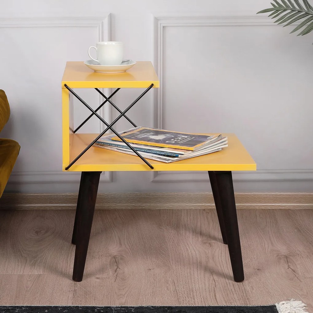 Măsuță de noptieră Cross Yellow