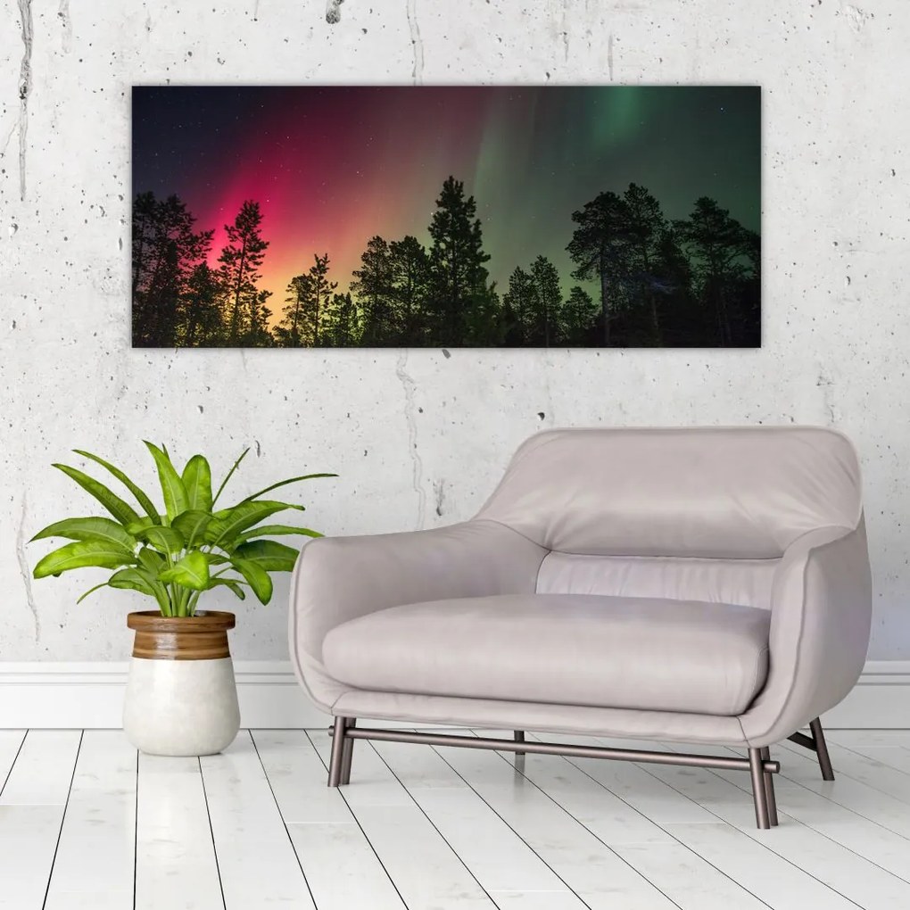 Tablou cu Northern Lights (120x50 cm)