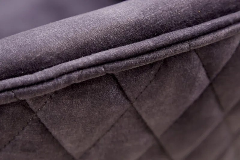 Scaun de birou elegant Euphoria, catifea gri inchis