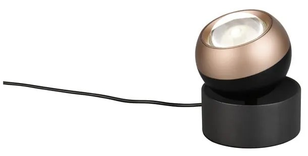 Veioză neagră-bronz LED (înălțime 14 cm) Orbit – Trio Select