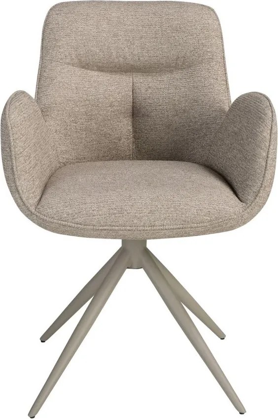 Scaun modern pivotant Beige fabric