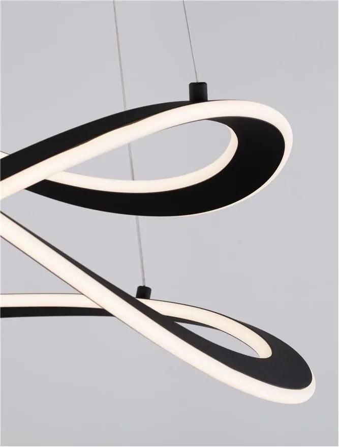 Lustra LED suspendata Celestia negru