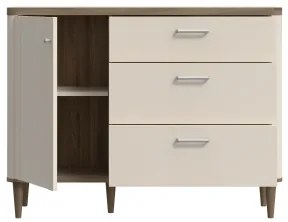 Comodă cu sertare VIRO, maro/bej