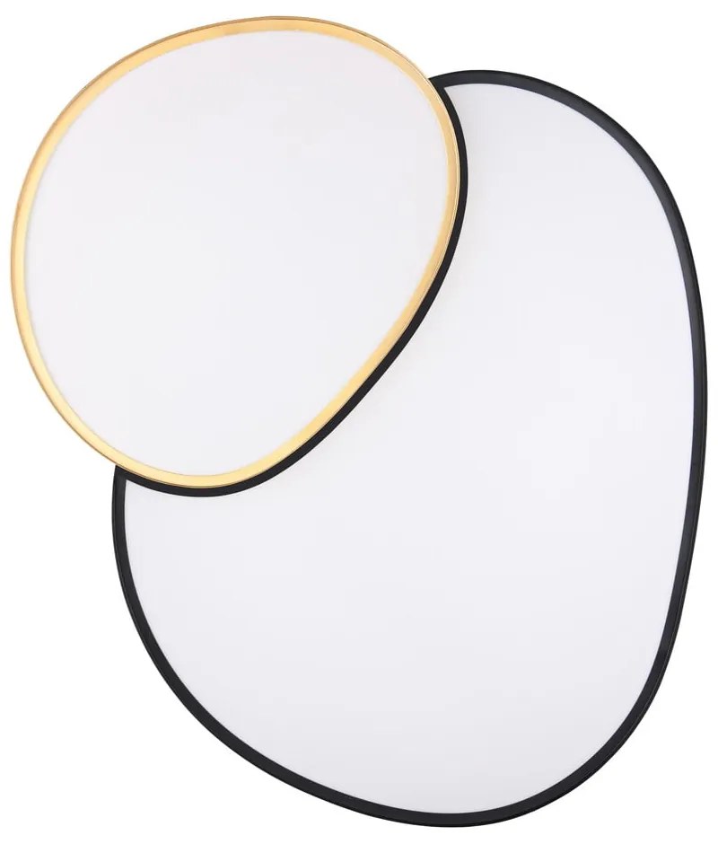 Plafonieră neagră/aurie LED 63.5x77 cm Rise – Trio