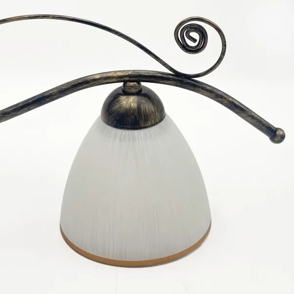 Lustră pe lanț RETRO 2xE27/60W/230V bronz/patină