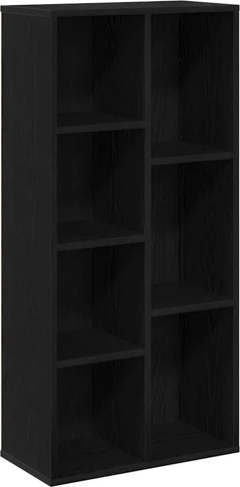 vidaXL Bibliotecă Stejar Negru 50 x 25 x 102 cm