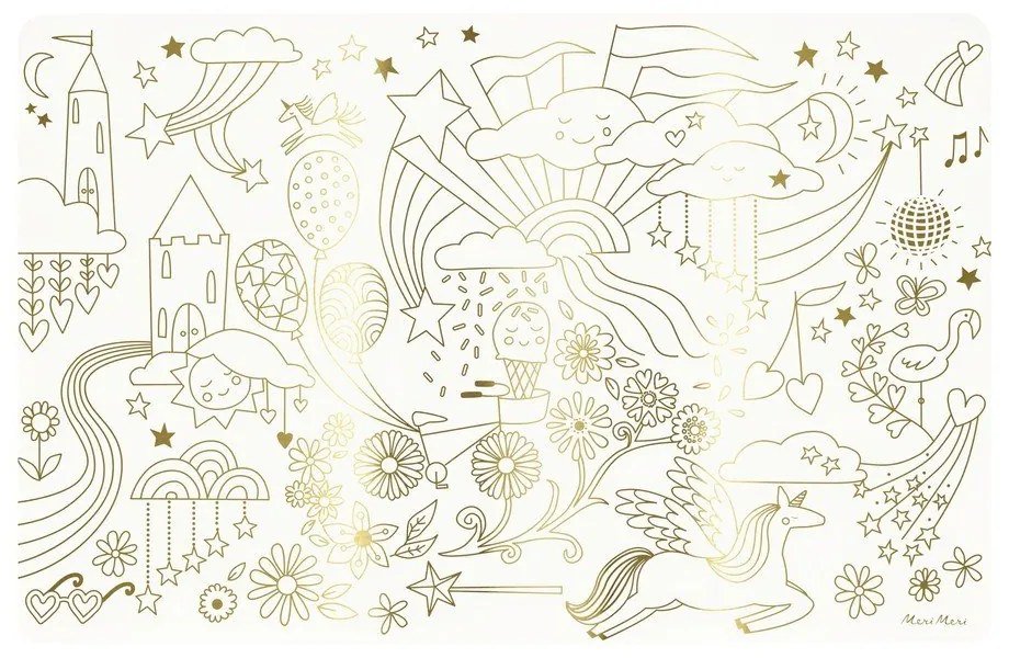 Suporturi pentru farfurii 8 buc. din hârtie 28x42.5 cm Happy Icons – Meri Meri