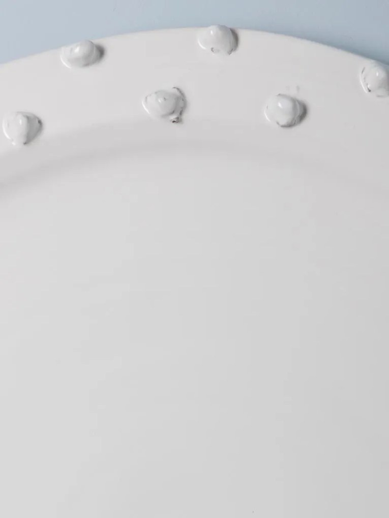 Farfurie alba din ceramica, D43cm Dante