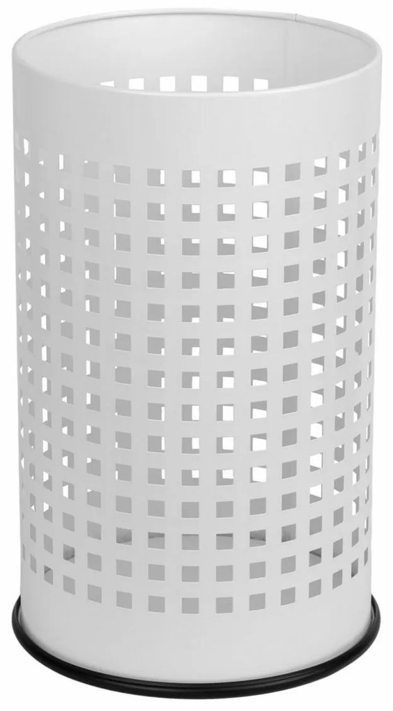 Alda Coș de gunoi Officer perforat 18 l, alb, 18 l