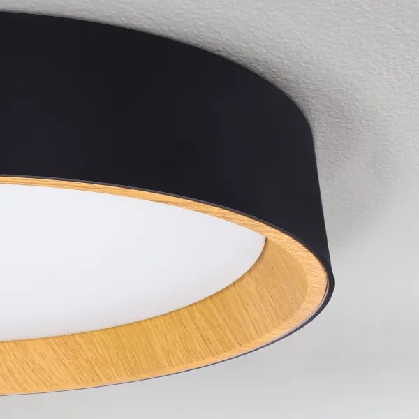 Plafonieră LED dimabilă Brilagi LARIOS LED/48W/230V 3000-6500K ø 39 cm negru + telecomandă