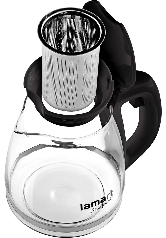 Ceainic Lamart LT7025 Verre 1,1 l, negru, 1,1 l