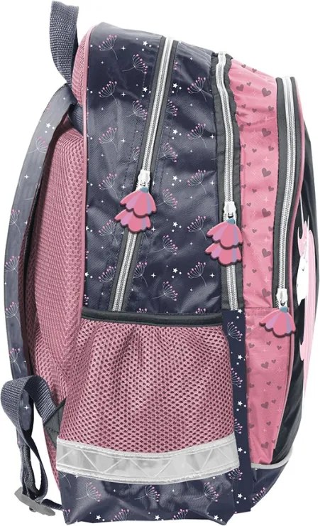 Set ghiozdan din 5 piese pentru fete - Unicorn