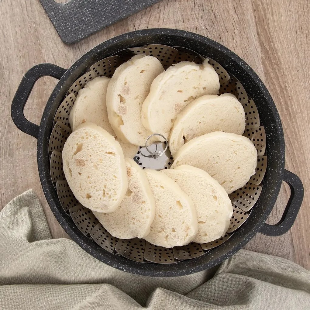 Sită de aburi Orion TETA, inox, 28 cm, 28 cm