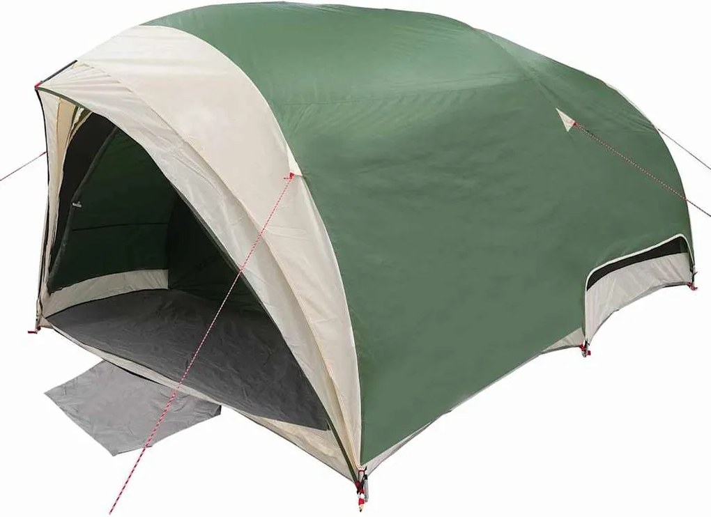 vidaXL Cort tunel cu acoperiș Verde 410 x 285 x 198 cm tafta