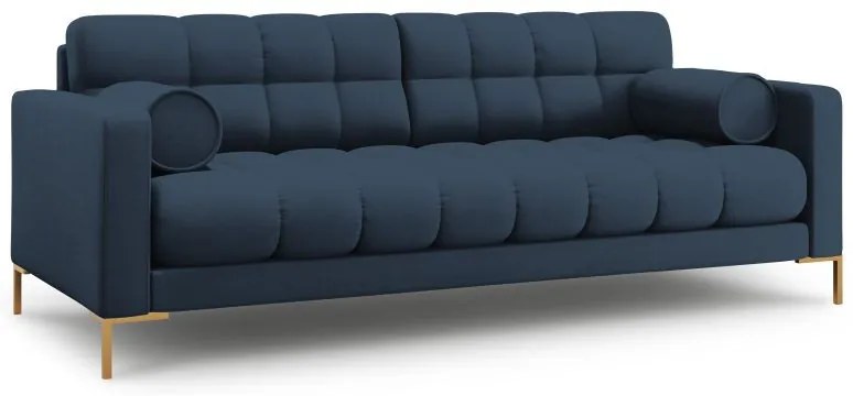 Canapea Bali 3 locuri stofa/picioare gold L177 cm