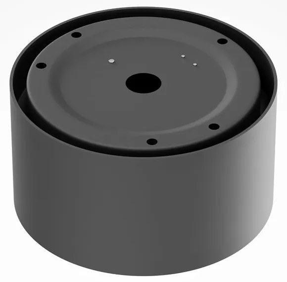 Spot LED aplicat design tehnic Vega D-12cm negru