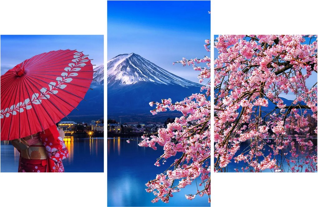 Tablou - cu privire la munte - Japonia (90x60 cm)