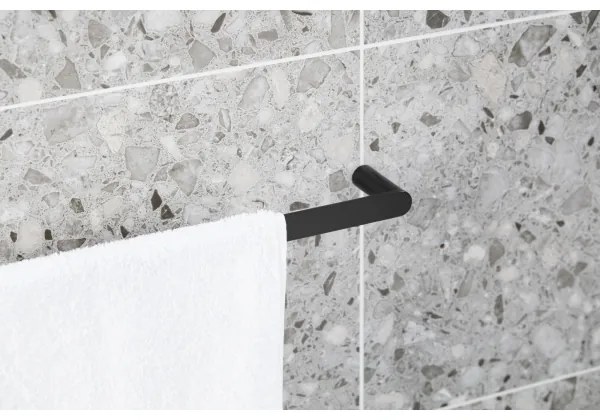 Suport de perete pentru prosoape KFA Armatura 864-027-81 62 cm oțel inoxidabil/negru mat