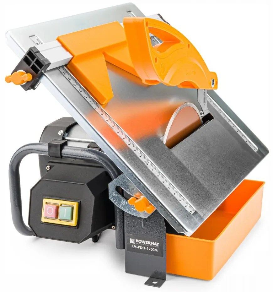 Mașină de tăiat gresie și faianță 1700W, tăiere umedă, disc diamantat 180mm Powermat PM-PDG-1700M