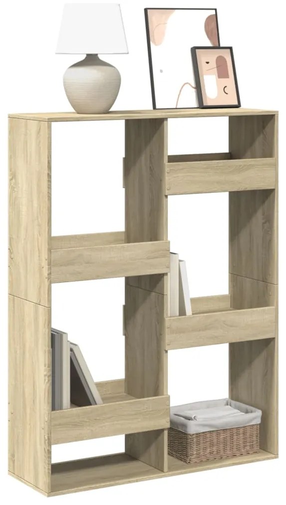 vidaXL Bibliotecă, stejar sonoma, 100x33x135 cm, lemn prelucrat