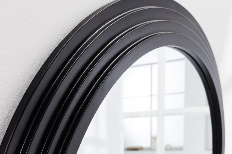 Oglinda de perete decorativa Art Deco 160cm, negru