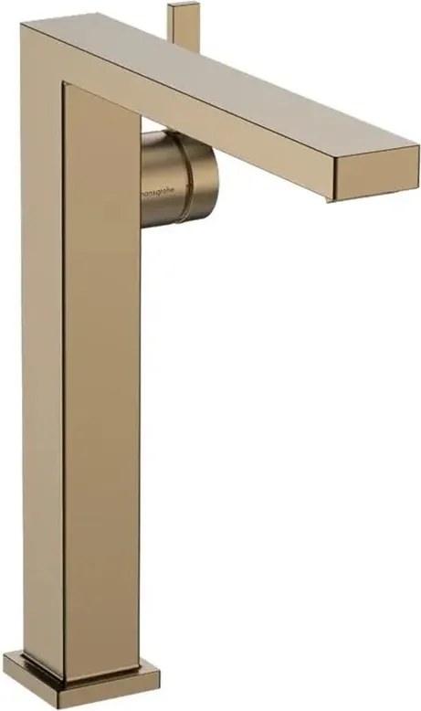 Baterie lavoar inalta Hansgrohe Tecturis E EcoSmart+ 240 Fine CoolStart finisaj bronz periat