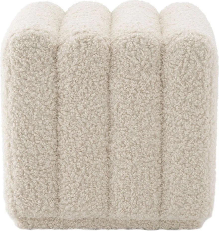 Taburete design LUX Bente, faux shearling 115489 HZ
