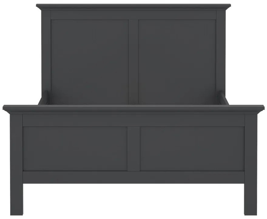 Pat matrimonial gri 140x200 cm Paris – Tvilum