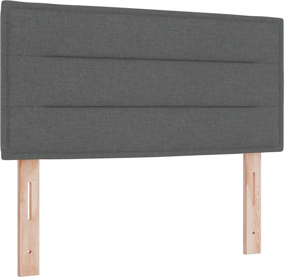 vidaXL Tăblie cap Gri închis 90 cm țesătură