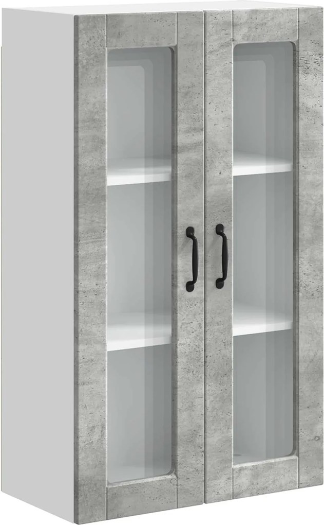 vidaXL Dulap de bucătărie Gri din beton 60 x 31 x 100 cm Lemn compozit