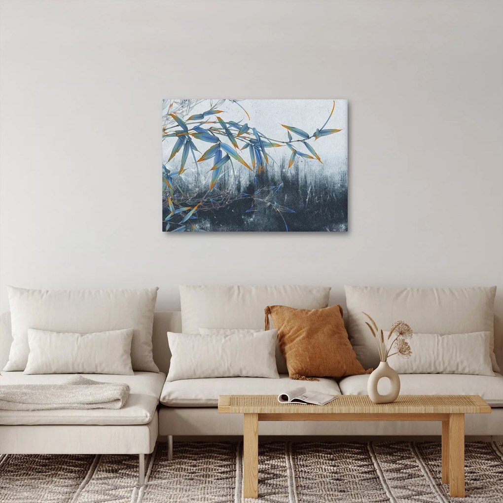 Tablou - Bambus pe perete (70x50 cm)