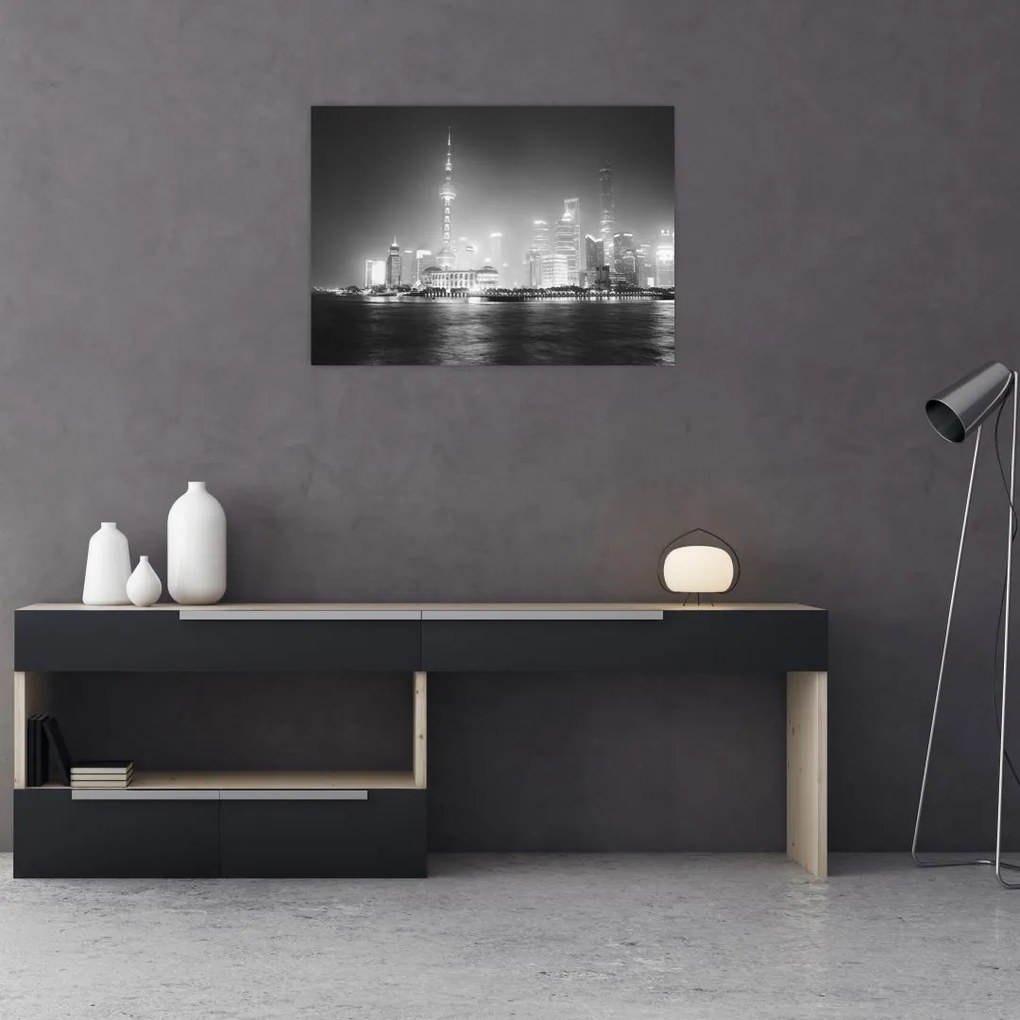 Tablou cu zgârăie nori moderene (70x50 cm)