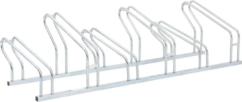 vidaXL Suport pentru 6 biciclete de sine stătător, oțel galvanizat