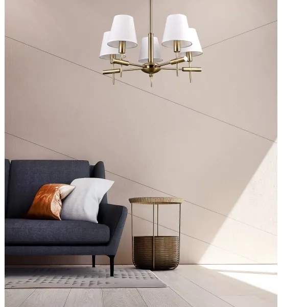 ITALUX MD38482-5 - Lustră pe tijă BALTER 5xE14/40W/230V