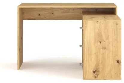 Birou JULES cu sertare și colț reversibil (stânga/dreapta), stejar artisan