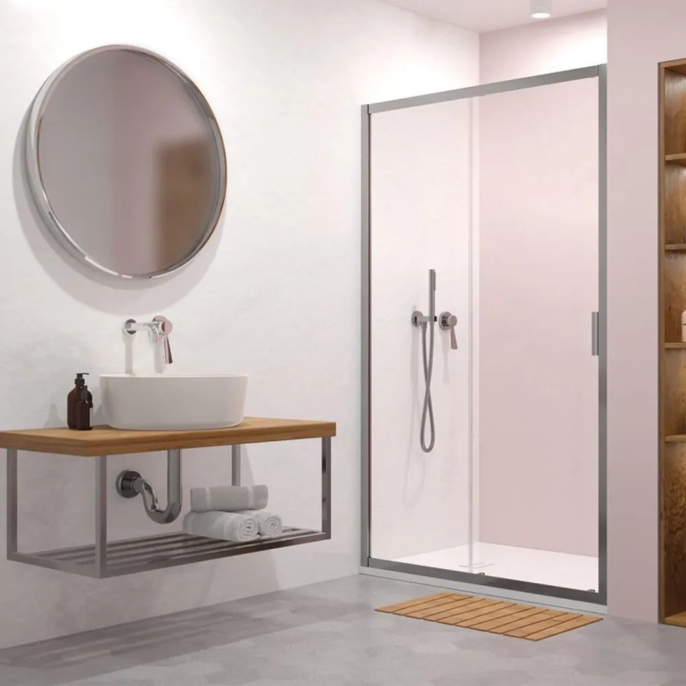 Usa de nisa culisanta Radaway Alienta 130 cm crom-transparent sticla 5 mm