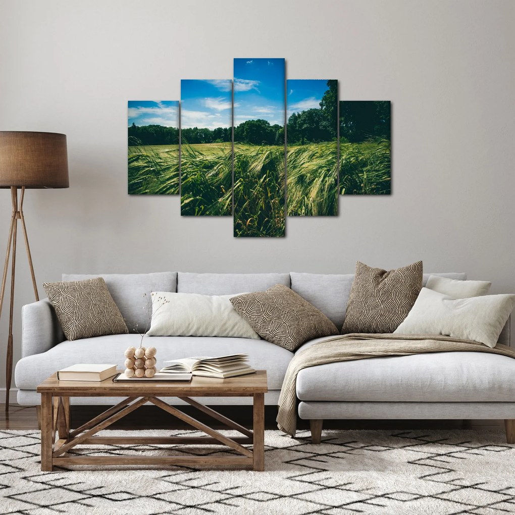 Tablou cu linca și pădure (150x105 cm)