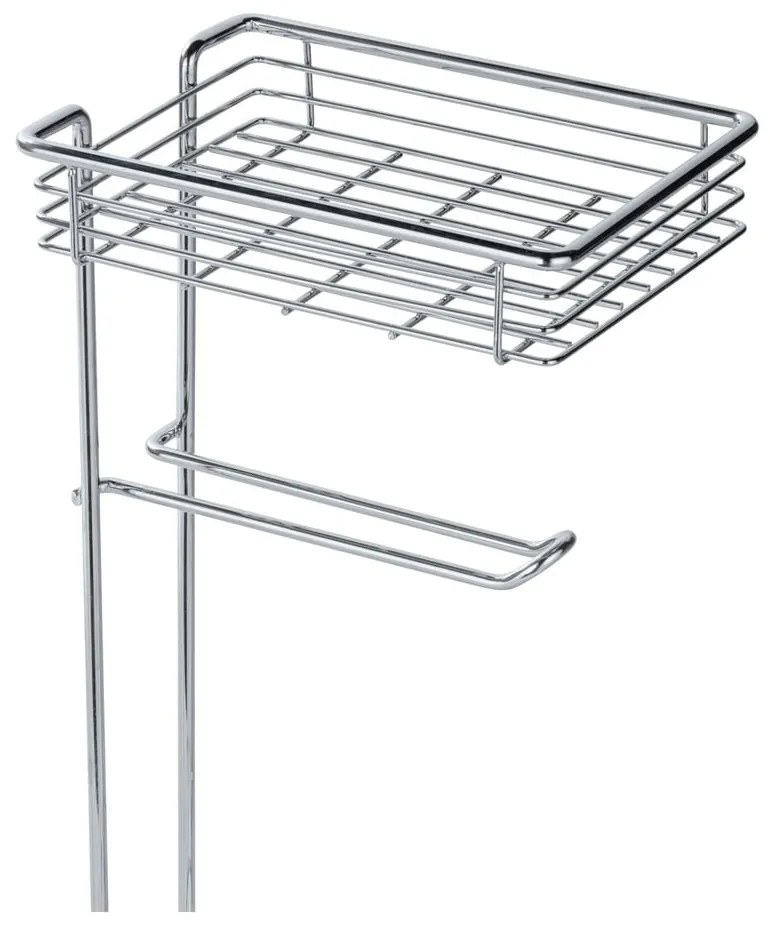 Suport pentru hârtie igienică argintiu din oțel cromat – Wenko