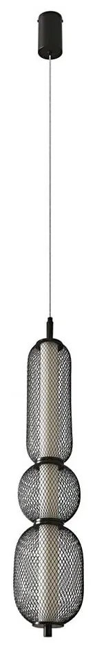 Pendul cu cablu PUMA LED/15W/230V, diam. 14 cm, negru