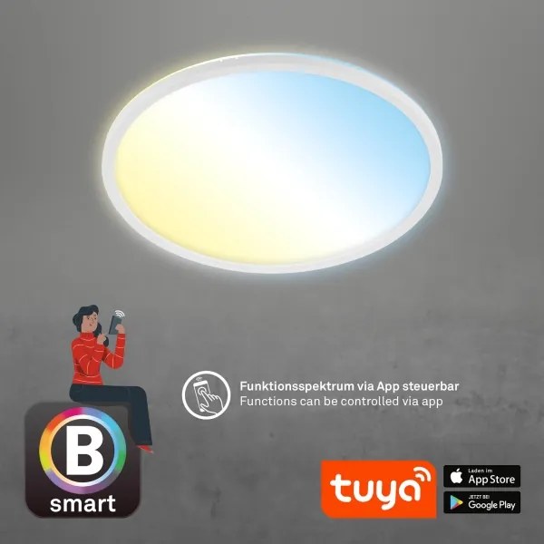 Plafonieră LED dimabilă SLIM LED/22W/230V Wi-Fi Tuya Brilo + telecomandă
