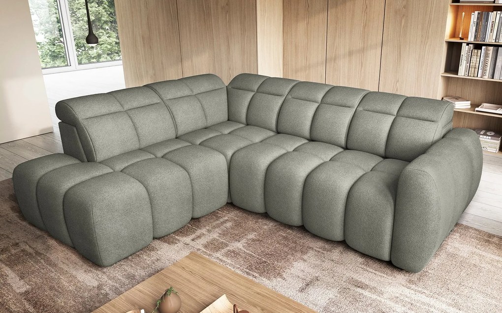 Colțar lemn masiv Falconn extensibil Personalizabil, 258 × 208 × 107 cm - Stânga