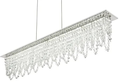 Lustră LED de cristal dimabilă pe cablu Globo 68405-24H LED/24W/230V + telecomandă