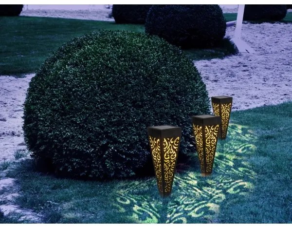 SET 3x lampă LED solară Globo 33578-3 LED/0,1W/3V IP44