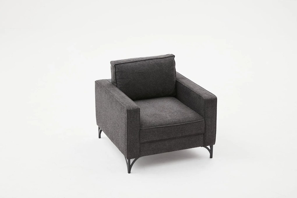 Fotoliu Berlin - Anthracite, Black