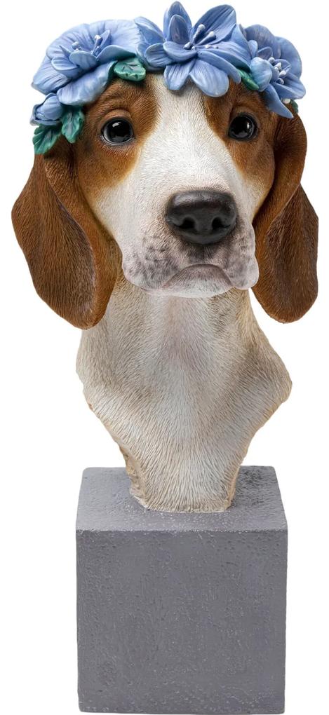 Obiect decorativ Fiori Beagle 47cm