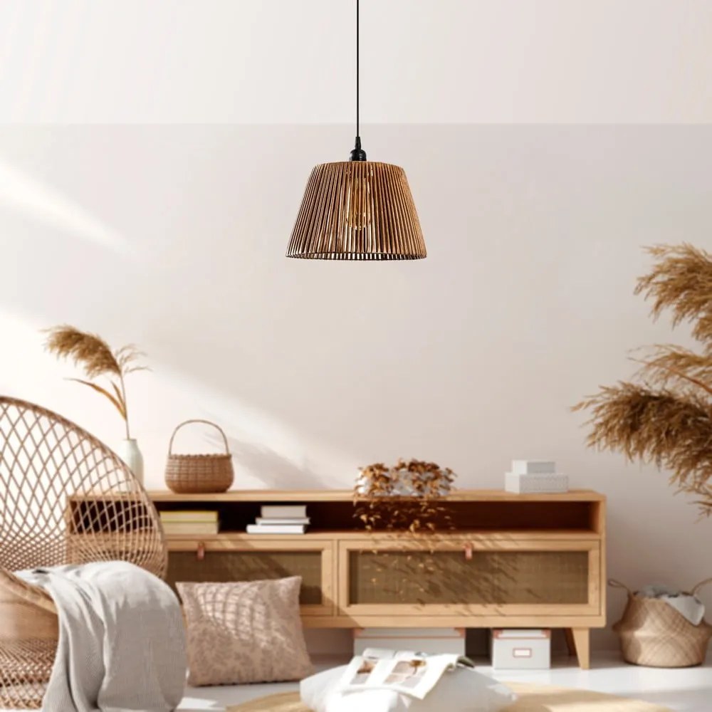 Lustră neagră/bej ø 30 cm Cone – Opviq lights