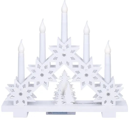 Brilagi - Suport pentru lumânări de Crăciun cu LED, 5xLED/2xAA