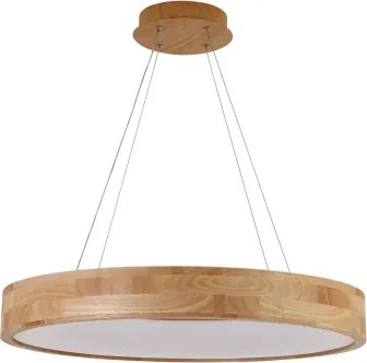 Brilagi - Lustră LED suspendată pe cablu FALCON WOOD, LED/40W/230V, 3000/4000/6000K, 60 cm, lemn