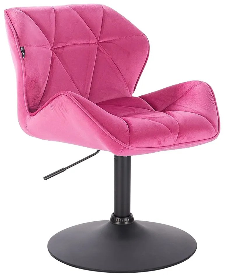 HR111N scaun Catifea Roz cu Bază Aurie