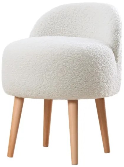 Scaun pentru copii MIKI, diam. 46 cm, alb